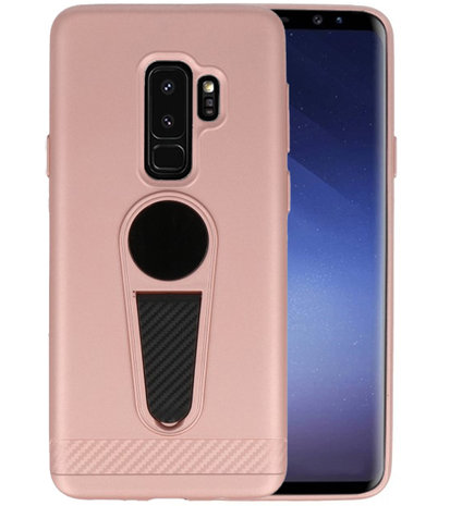 Roze Magneet Stand Case hoesje voor Samsung Galaxy S9 Plus