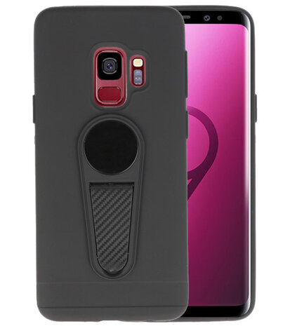 Zwart Magneet Stand Case hoesje voor Samsung Galaxy S9