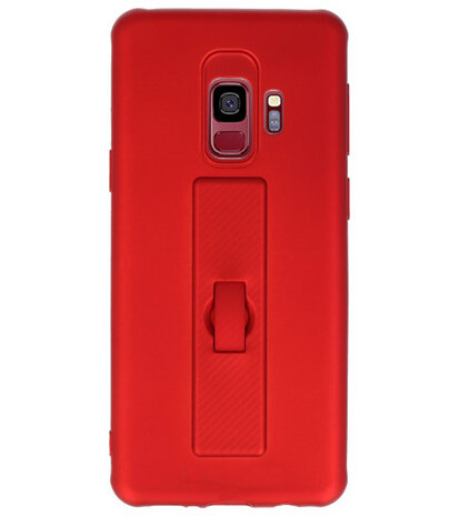 Rood Carbon serie Zacht Case hoesje voor Samsung Galaxy S9