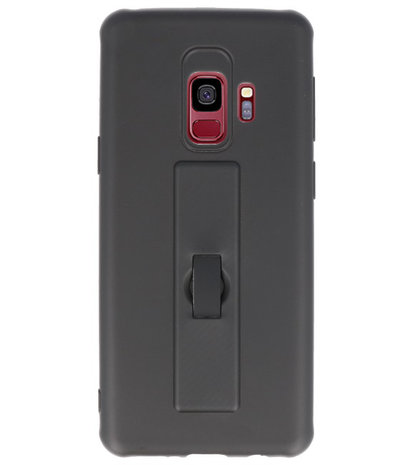 Zwart Carbon serie Zacht Case hoesje voor Samsung Galaxy S9