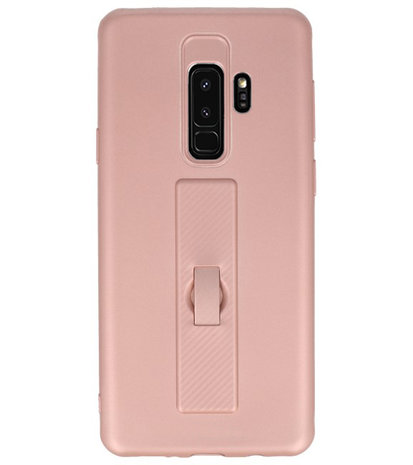 Roze Carbon serie Zacht Case hoesje voor Samsung Galaxy S9 Plus