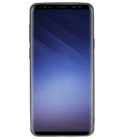 Zwart Carbon serie Zacht Case hoesje voor Samsung Galaxy S9 Plus