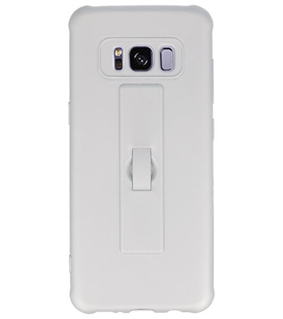 Zilver Carbon serie Zacht Case hoesje voor Samsung Galaxy S8