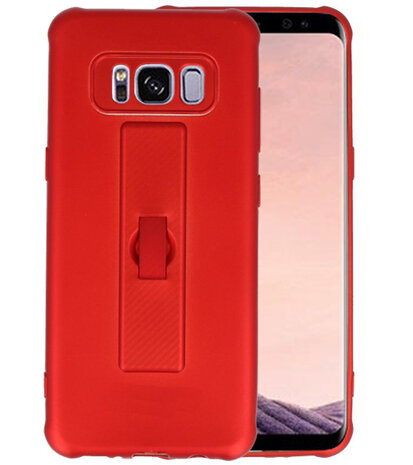 Rood Carbon serie Zacht Case hoesje voor Samsung Galaxy S8