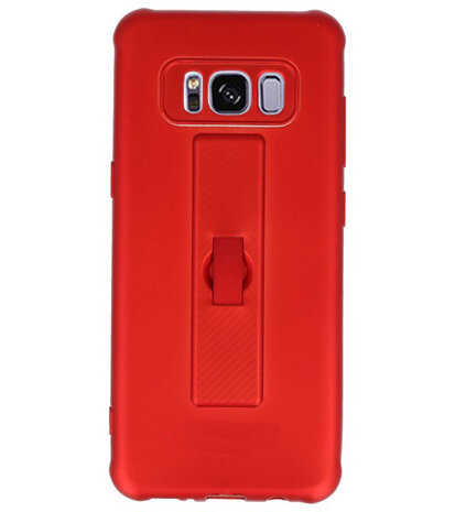 Rood Carbon serie Zacht Case hoesje voor Samsung Galaxy S8