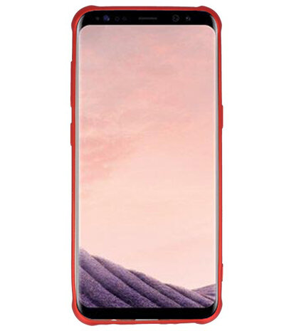 Rood Carbon serie Zacht Case hoesje voor Samsung Galaxy S8