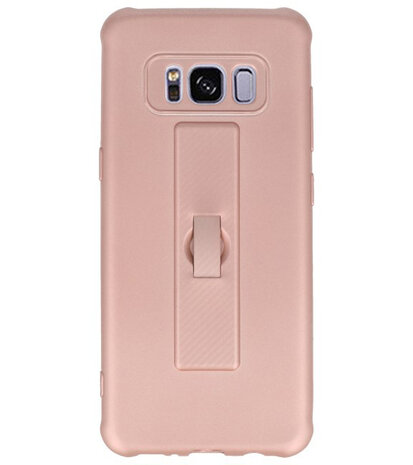 Roze Carbon serie Zacht Case hoesje voor Samsung Galaxy S8