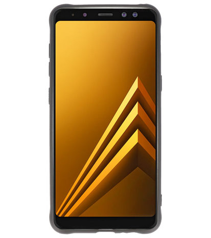 Zwart Carbon serie Zacht Case hoesje voor Samsung Galaxy A8 2018