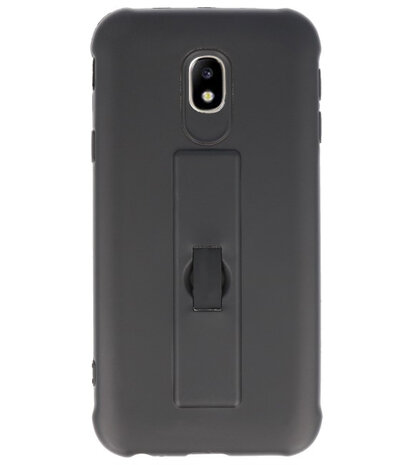 Zwart Carbon serie Zacht Case hoesje voor Samsung Galaxy J3 2017