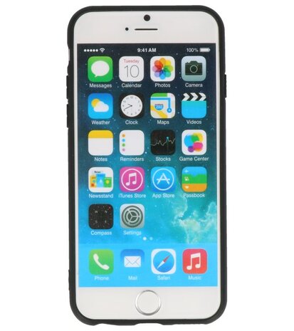 Zwart Diamand Geweven hard case hoesje voor Apple iPhone 6 / 6s