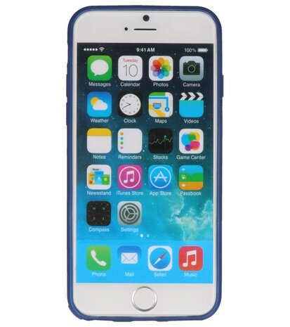 Blauw Diamand Geweven hard case hoesje voor Apple iPhone 6 / 6s