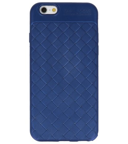 Blauw Diamand Geweven hard case hoesje voor Apple iPhone 6 / 6s