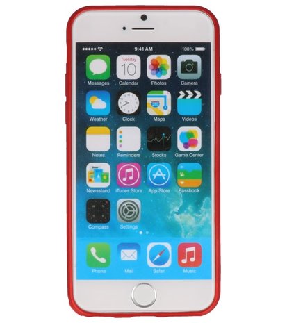 Rood Diamand Geweven hard case hoesje voor Apple iPhone 6 / 6s