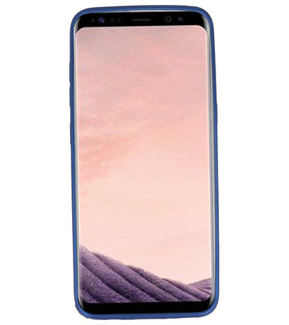 Blauw Geweven hard case hoesje voor Samsung Galaxy S8