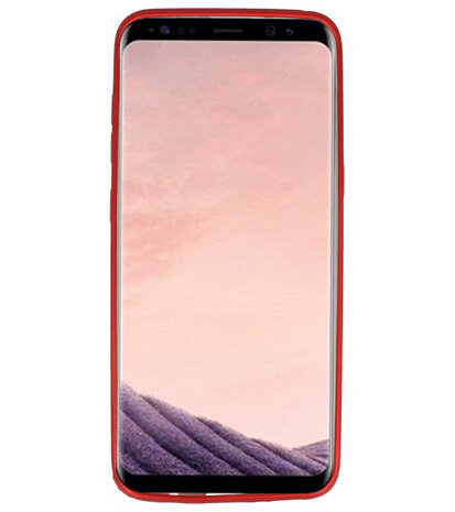 Rood Geweven hard case hoesje voor Samsung Galaxy S8
