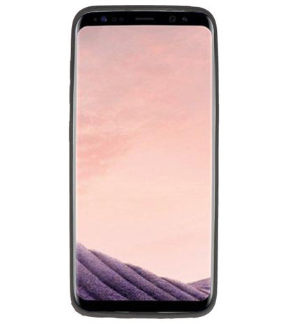 Zwart Geweven hard case hoesje voor Samsung Galaxy S8