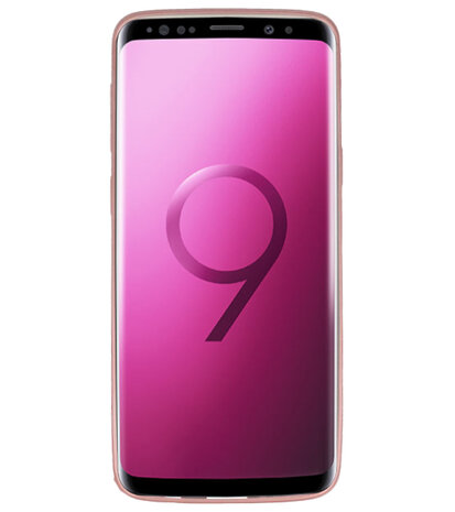 Roze Geweven TPU case hoesje voor Samsung Galaxy S9