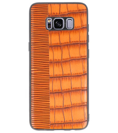 Croco Bruin hard case hoesje voor Samsung Galaxy S8