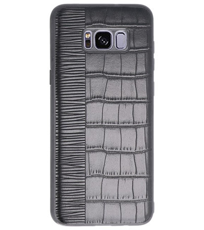Croco Zwart hard case hoesje voor Samsung Galaxy S8 Plus