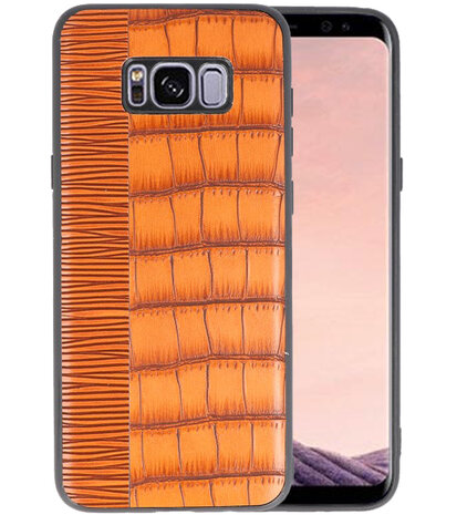 Croco Bruin hard case hoesje voor Samsung Galaxy S8 Plus