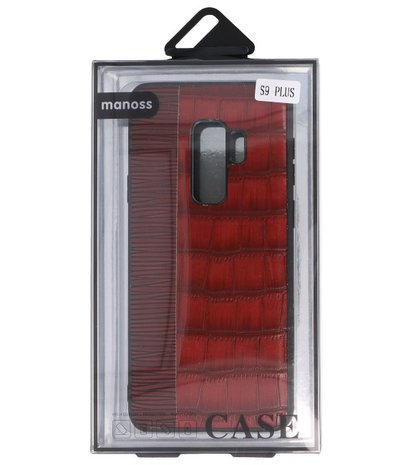 Croco Rood hard case hoesje voor Samsung Galaxy S9 Plus