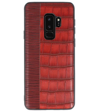 Croco Rood hard case hoesje voor Samsung Galaxy S9 Plus