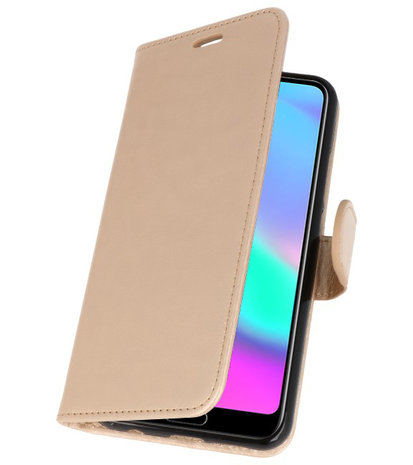 Goud Wallet Case Hoesje voor Huawei Honor 10