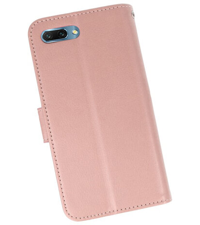 Roze Wallet Case Hoesje voor Huawei Honor 10