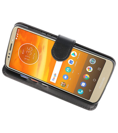 Grijs Wallet Case Hoesje voor Motorola Moto E5 / G6 Play
