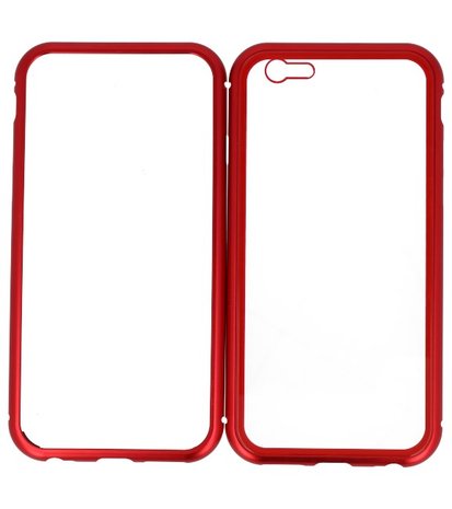 Rood Transparant Magnetisch Back Cover Hoesje voor Apple iPhone 6 / 6s