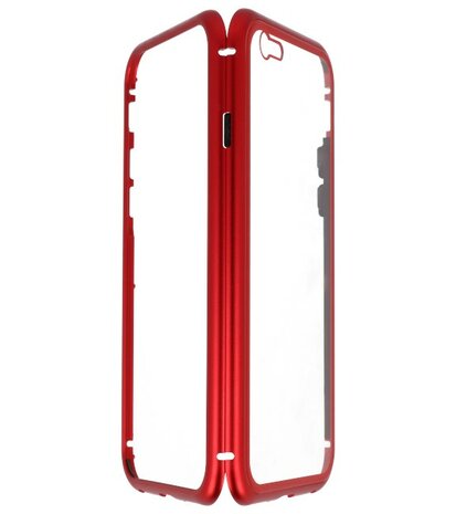 Rood Transparant Magnetisch Back Cover Hoesje voor Apple iPhone 6 / 6s