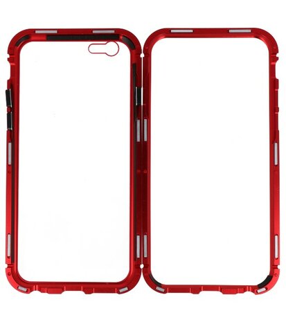 Rood Transparant Magnetisch Back Cover Hoesje voor Apple iPhone 6 / 6s