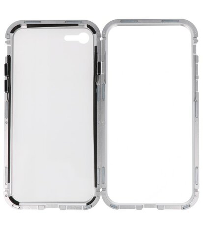 Wit Magnetisch Back Cover Hoesje voor Apple iPhone 7 / 8