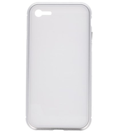 Wit Magnetisch Back Cover Hoesje voor Apple iPhone 7 / 8