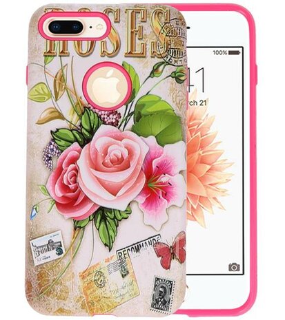 Roses 3D Print Hard Case voor Apple iPhone 8 Plus / 9 Plus