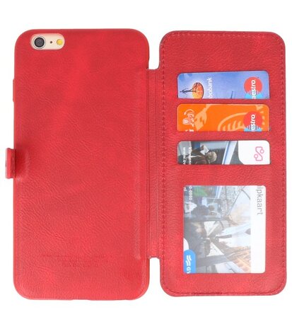 Rood Back Cover Book Design Hoesje voor Apple iPhone 6 Plus / 6s Plus