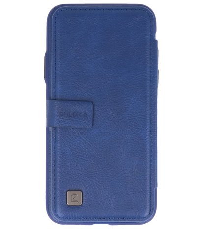 Blauw Back Cover Book Design Hoesje voor iPhone X