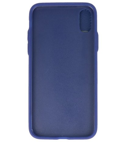 Blauw Back Cover Book Design Hoesje voor iPhone X