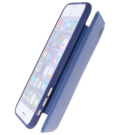 Blauw Back Cover Book Design Hoesje voor Apple iPhone 7 Plus / 8 Plus 