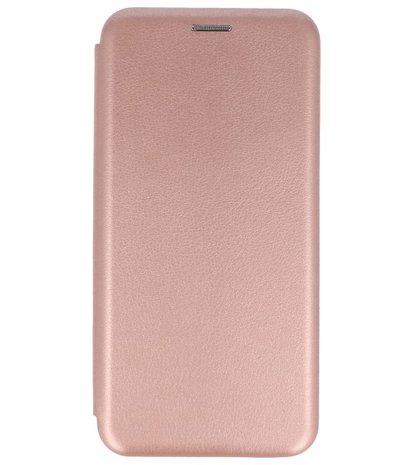 Roze Premium Folio leder look booktype hoesje voor Samsung Galaxy J3 2018