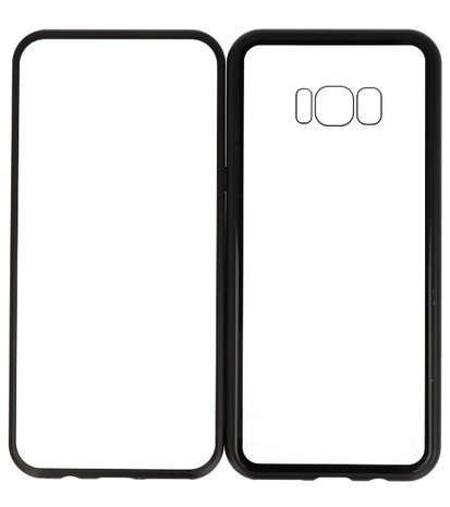 Zwart Transparant Magnetisch Back Cover Hoesje voor Samsung Galaxy S8 Plus