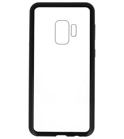 Zwart Transparant Magnetisch Back Cover Hoesje voor Samsung Galaxy S9