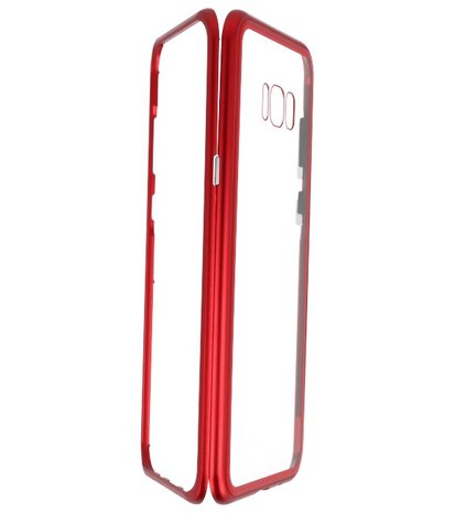 Rood Transparant Magnetisch Back Cover Hoesje voor Samsung Galaxy S8 Plus