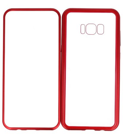 Rood Transparant Magnetisch Back Cover Hoesje voor Samsung Galaxy S8 Plus