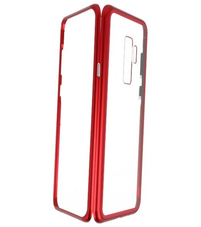 Rood Transparant Magnetisch Back Cover Hoesje voor Samsung Galaxy S9 Plus