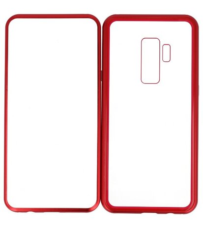 Rood Transparant Magnetisch Back Cover Hoesje voor Samsung Galaxy S9 Plus