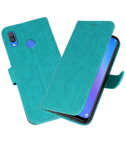 Groen Bookstyle Wallet Cases Hoesje voor Huawei P Smart Plus