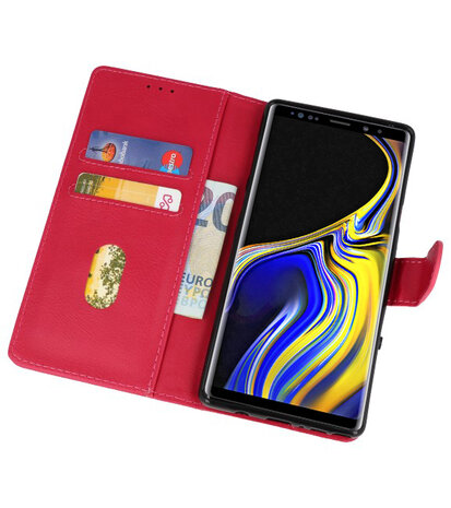 Roze Bookstyle Wallet Cases Hoesje voor Samsung Galaxy Note 9 