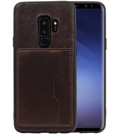 Mocca Staand Back Cover 1 Pasje Hoesje voor Samsung Galaxy S8 Plus