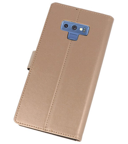 Goud Wallet Cases Hoesje voor Samsung Galaxy Note 9
